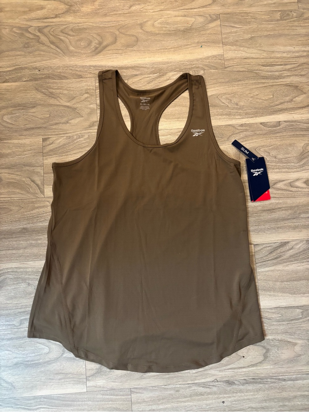 Reebok Women’s Olive Racerback Tank Top - Brown/Olive